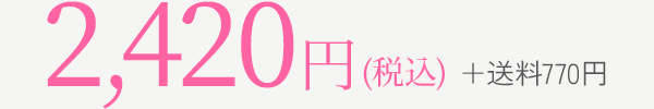 2,420円(税込)+送料770円