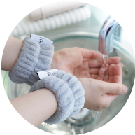 洗顔用吸水リストバンド