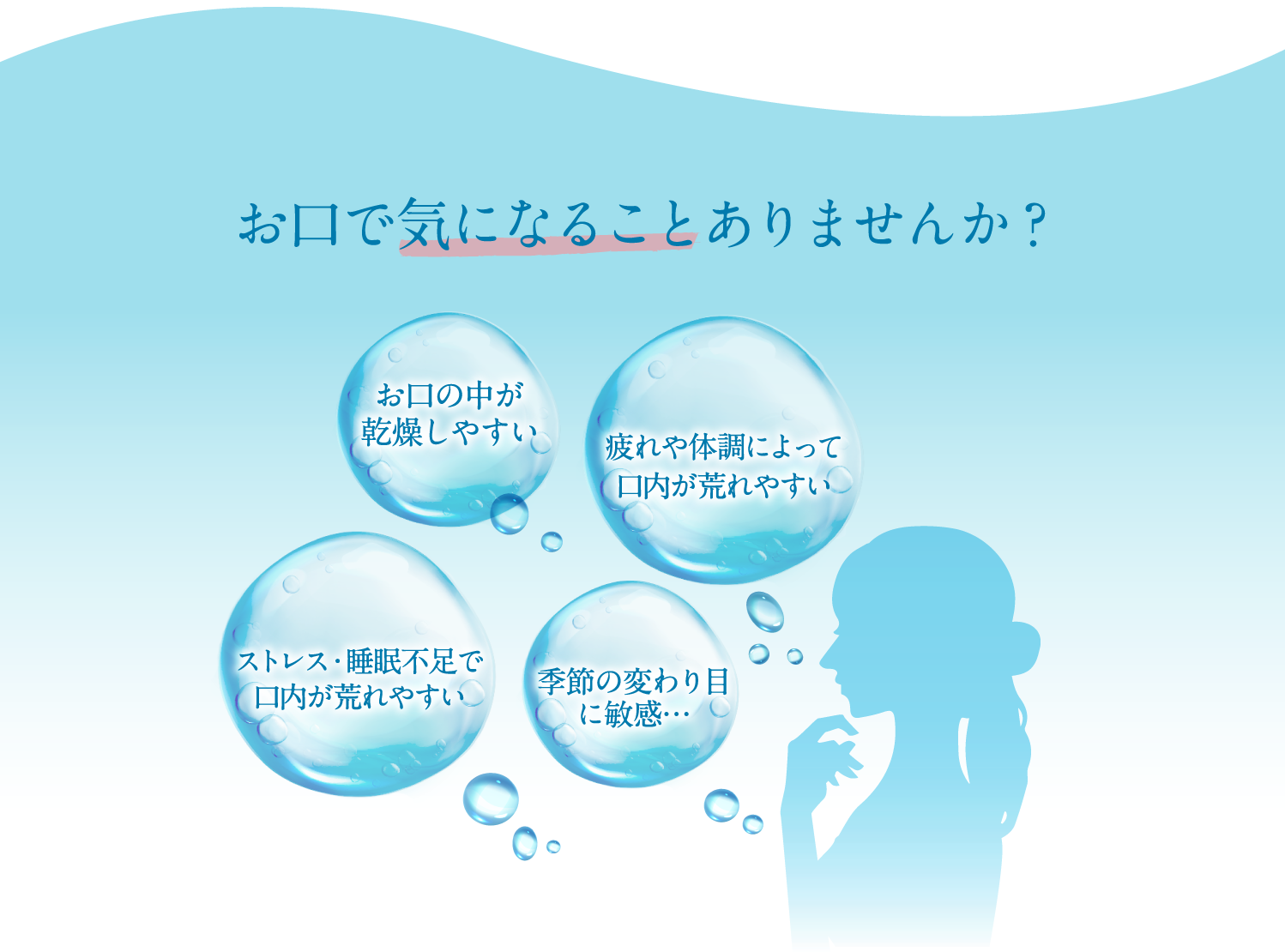 お口で気になることありませんか？